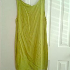 ‼️BOGO‼️ Chartreuse Sheath Mini Dress Juniors 17